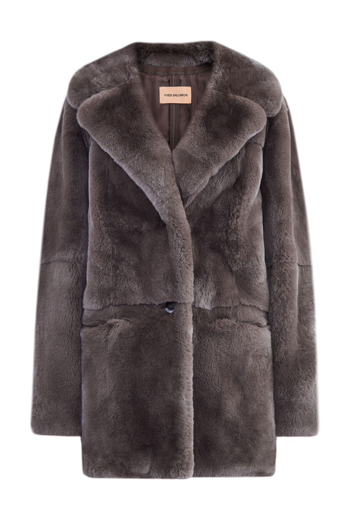 

Укороченная шуба oversize из бархатистого меха кролика породы Rex, Коричневый, Укороченная шуба oversize из бархатистого меха кролика породы Rex